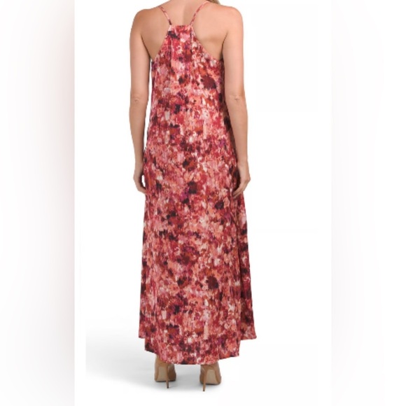 🆕 Nicole Miller Abstract Printed Maxi Dress SZ MED - Picture 2 of 9